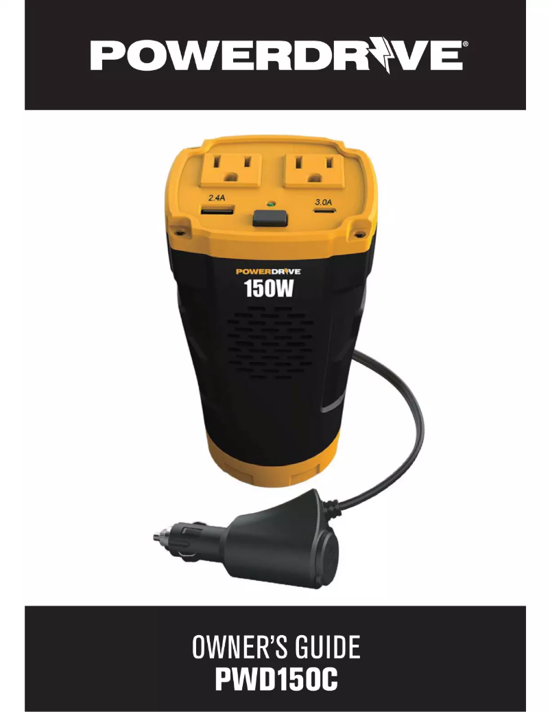 Página 1 del manual Manual de usuario PowerDrive PWD150C