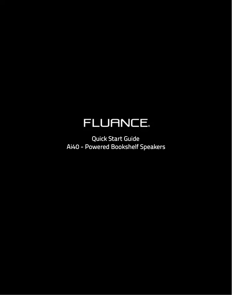 Page n°1 - Guide de démarrage rapide Fluance RT81