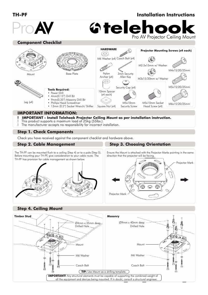 Image de la première page du manuel de l'appareil TH-PPA-2448