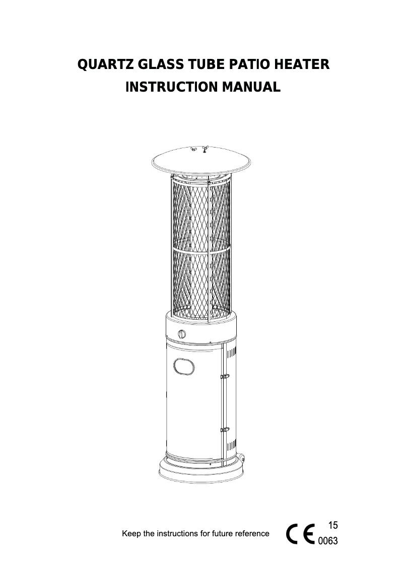 Image de la première page du manuel de l'appareil Circle Heater 1.8