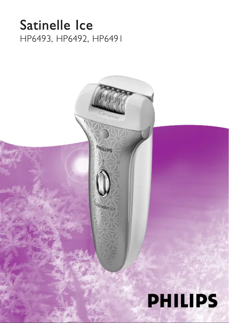 Página 1 del manual Manual de usuario Philips Satinelle Ice HP6491