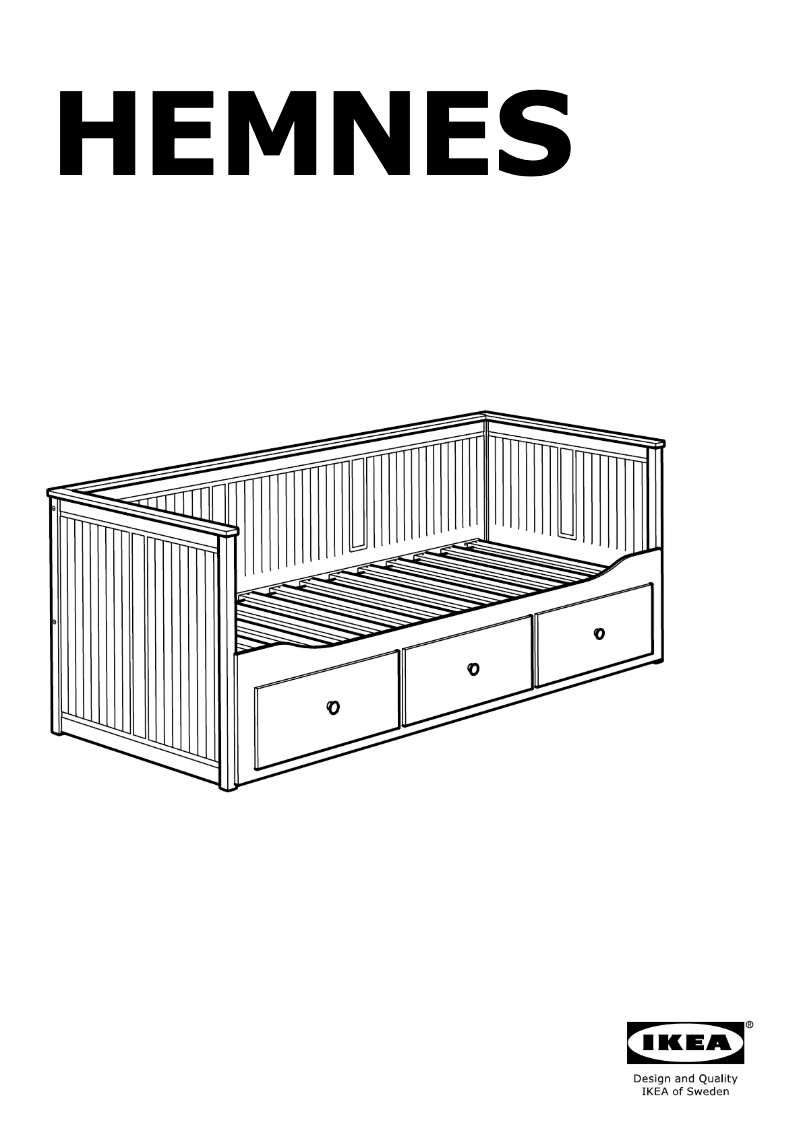 Page 1 de la notice Manuel utilisateur Ikea HEMNES 605.838.39