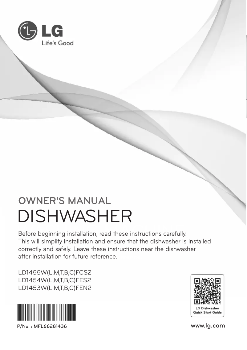 Page 1 de la notice Manuel utilisateur LG LD1453TFEN2