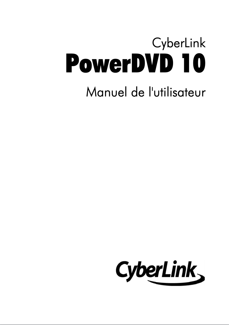Imagen de la primera página del manual del dispositivo PowerDVD 10
