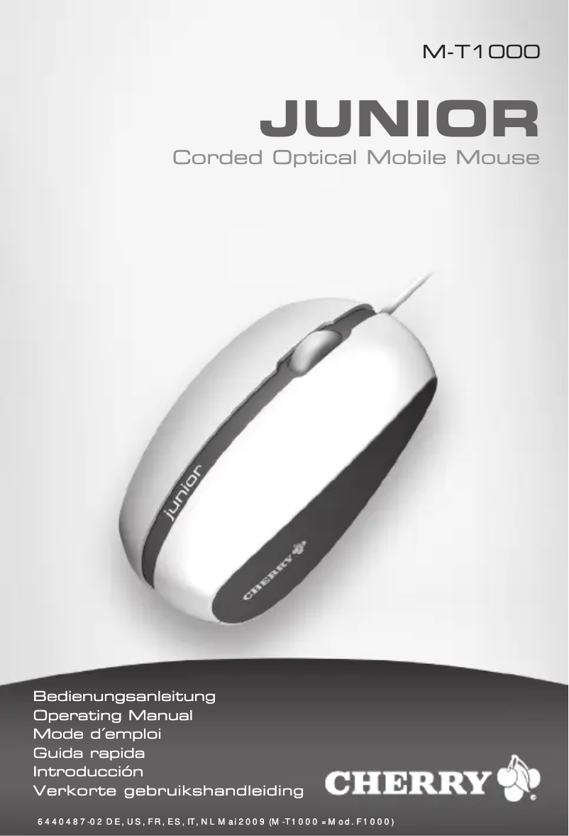 Image de la première page du manuel de l'appareil JUNIOR M-T1000