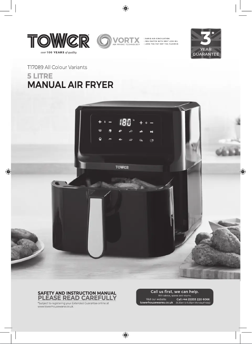 Page 1 de la notice Manuel utilisateur Tower Vortx T17089