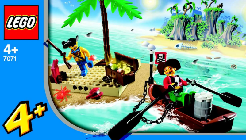 Page 1 de la notice Manuel utilisateur Lego Treasure Island