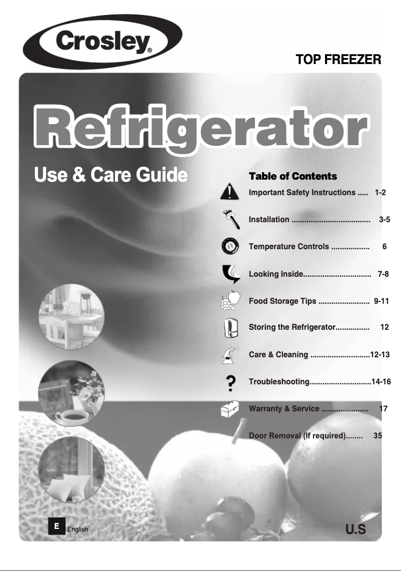 Imagen de la primera página del manual del dispositivo CRD2121NS
