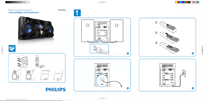Image de la première page du manuel de l'appareil FWM200D
