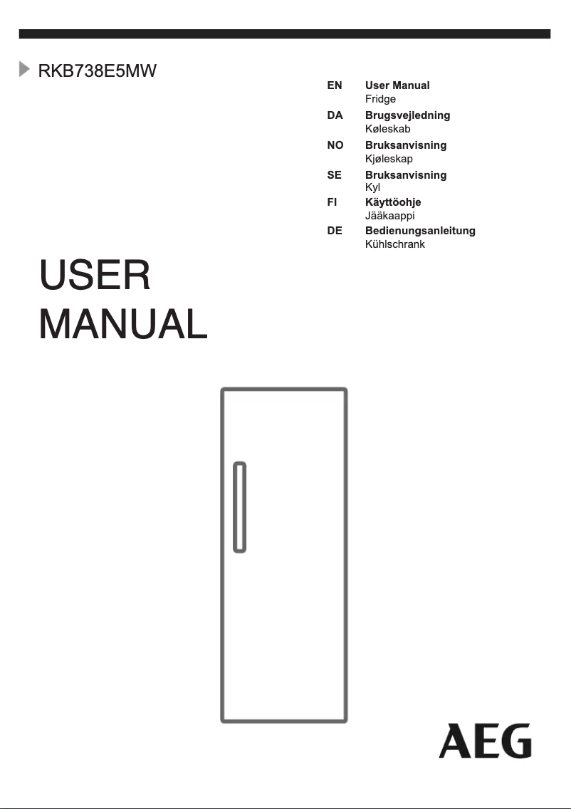 Page n°1 - Manuel utilisateur AEG RKB738E5MW
