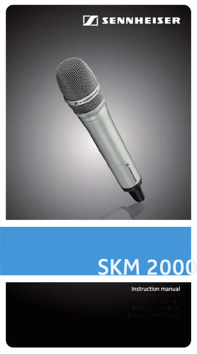 Página 1 del manual Manual de usuario Sennheiser SKM 2000 NI