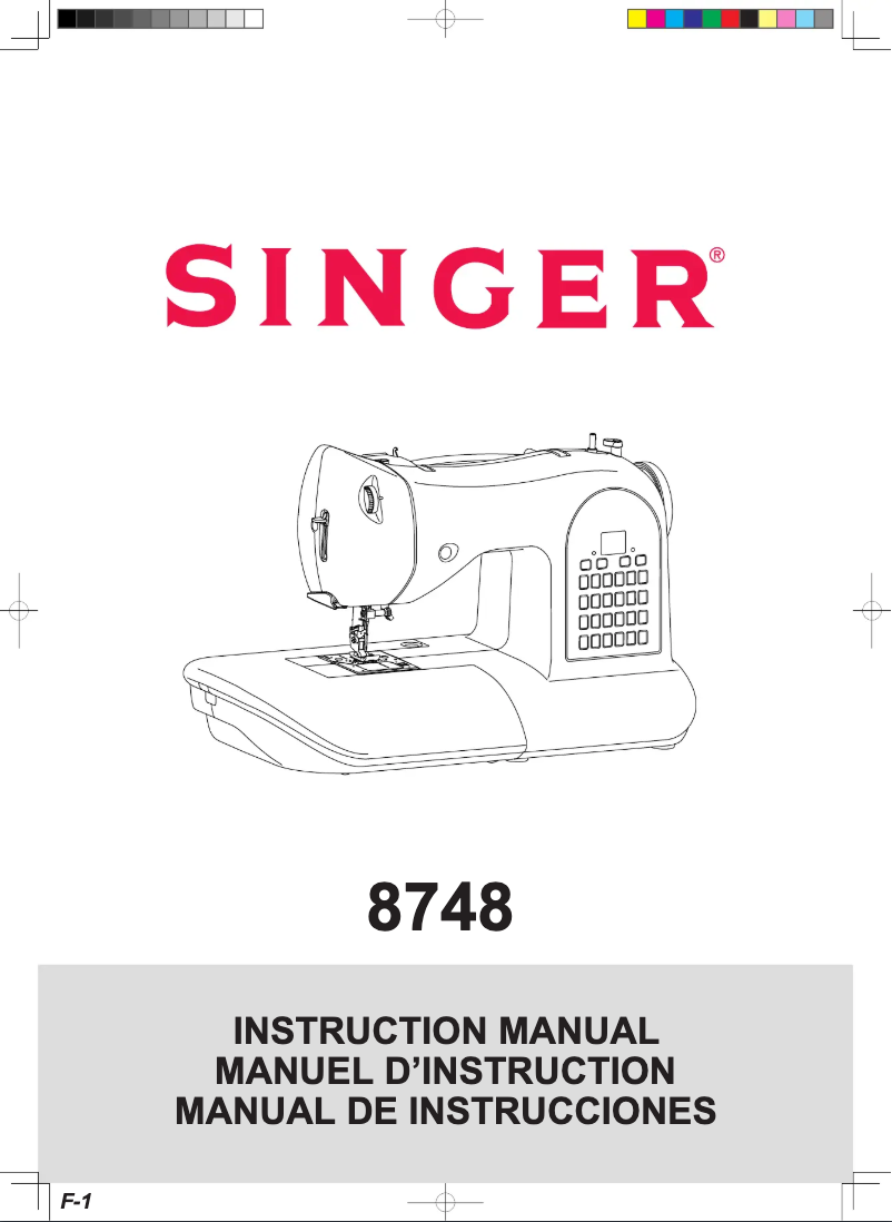 Image de la première page du manuel de l'appareil 8748