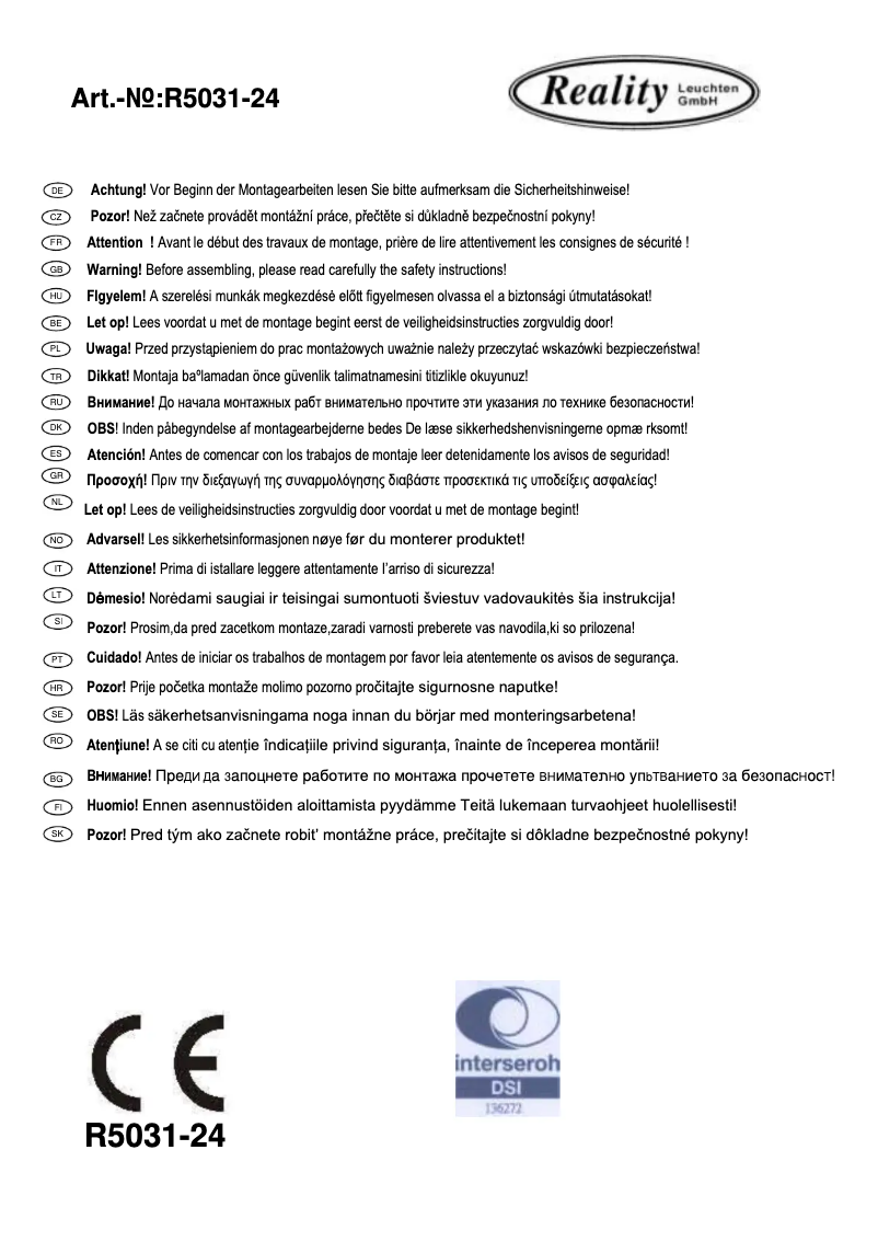 Image de la première page du manuel de l'appareil Dallas 1