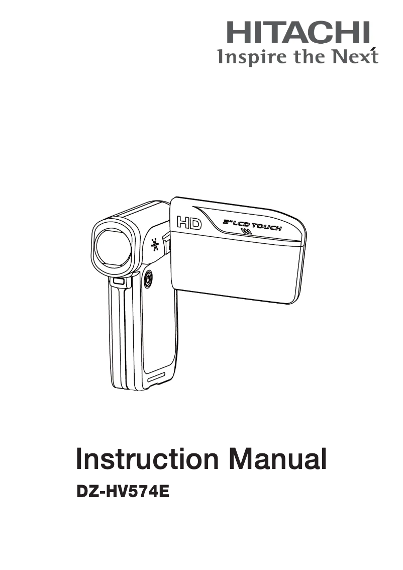 Imagen de la primera página del manual del dispositivo DZ-HV574E