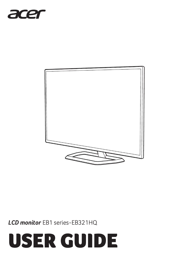 Imagen de la primera página del manual del dispositivo EB321HQA