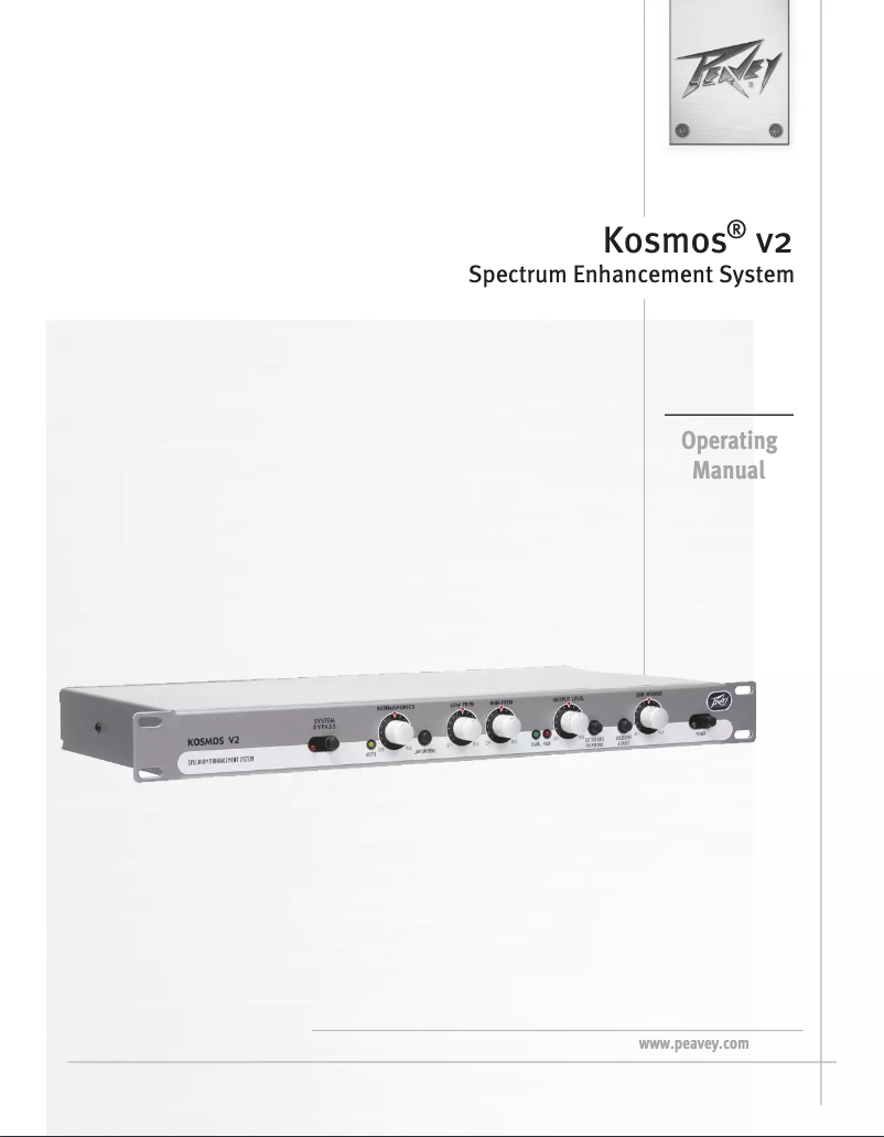 Image de la première page du manuel de l'appareil Kosmos V2