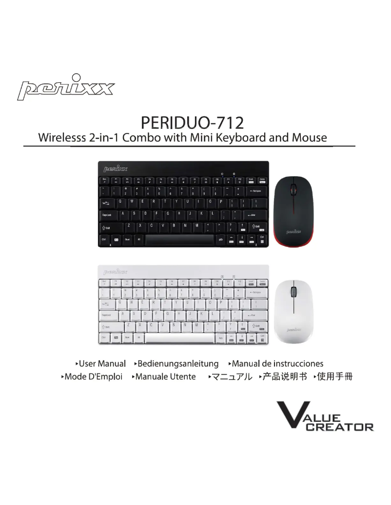 Image de la première page du manuel de l'appareil PERIDUO-712