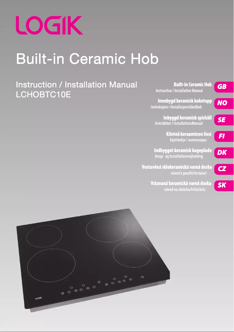 Page n°1 - Manuel utilisateur Logik LCHOBTC10E