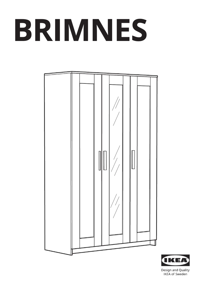 Page 1 de la notice Manuel utilisateur Ikea BRIMNES 404.079.22
