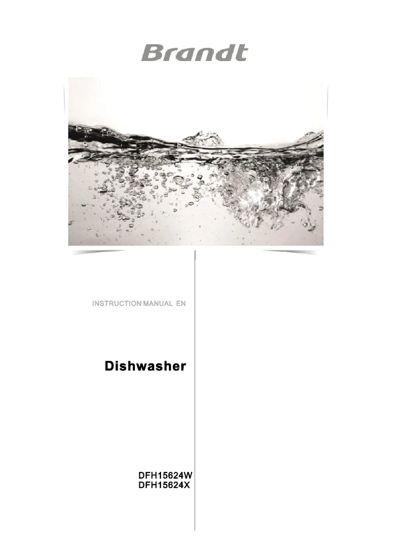 Image de la première page du manuel de l'appareil DFH15624X