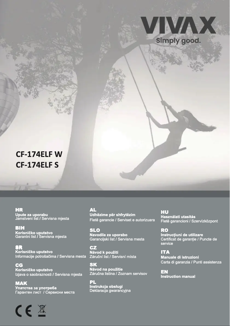 Page 1 of the manual User Manual Vivax CF-174ELF S