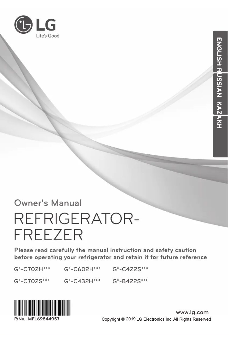 Página 1 del manual Manual de usuario LG GN-B422SECL