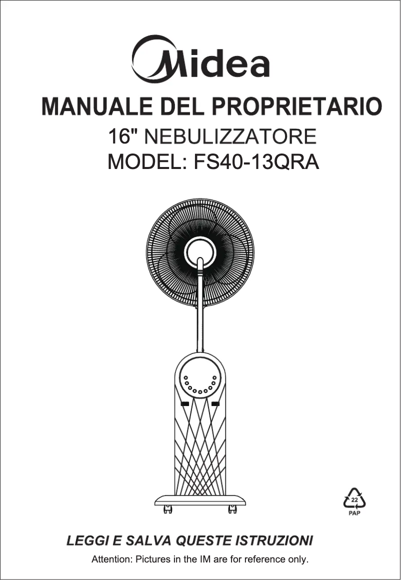 Image de la première page du manuel de l'appareil FS40-13QRA