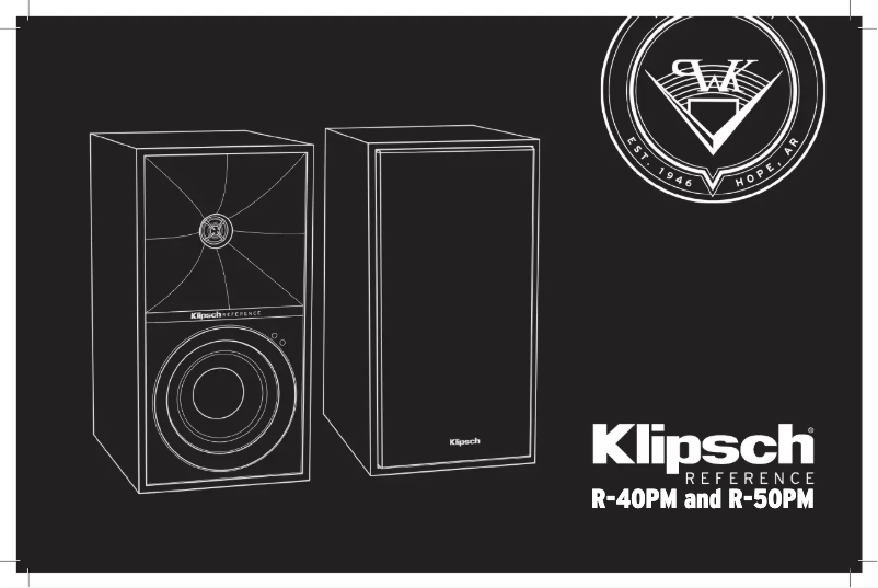 Page 1 de la notice Manuel utilisateur Klipsch R-50PM