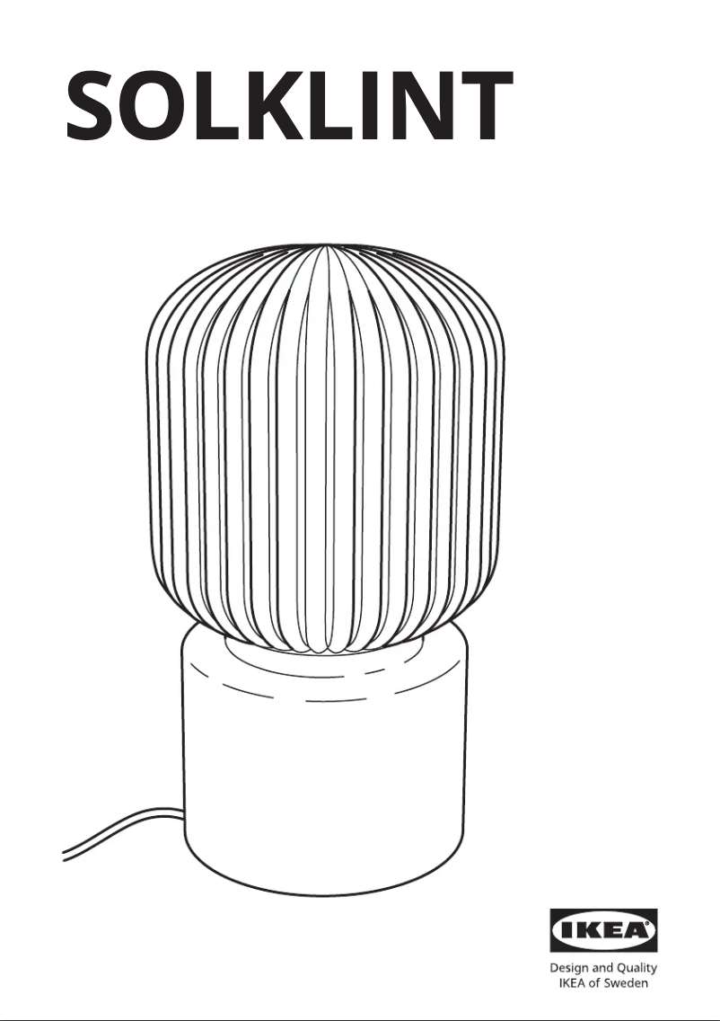 Image de la première page du manuel de l'appareil SOLKLINT 104.642.78