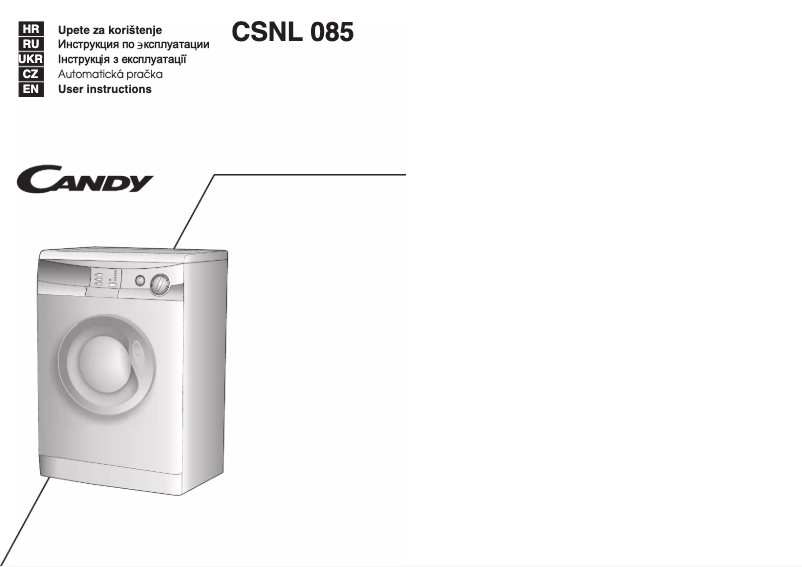 Image de la première page du manuel de l'appareil CSNL 085-03 S