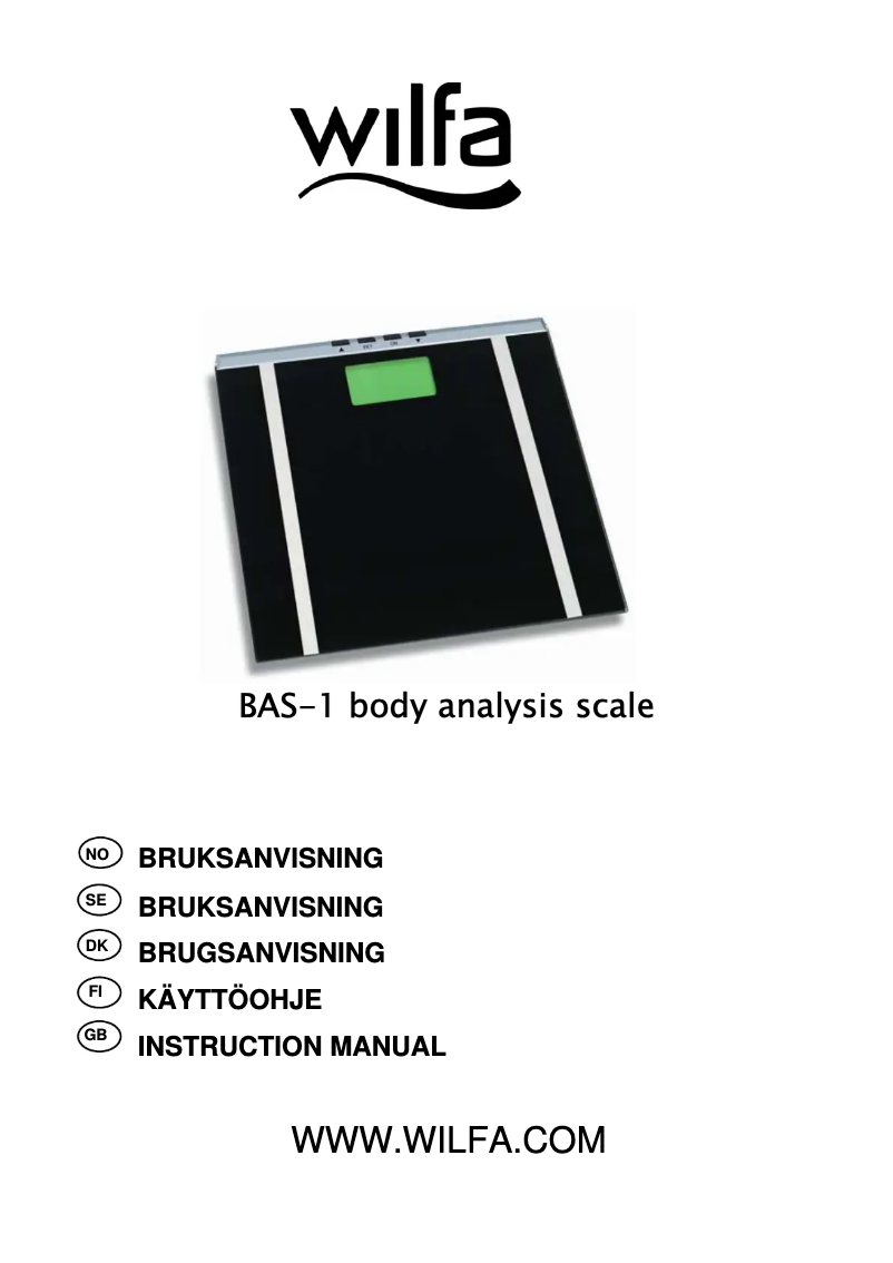 Image de la première page du manuel de l'appareil BAS-1