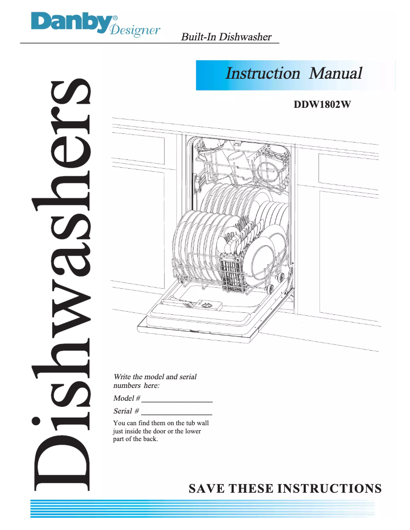 Page n°1 - Manuel utilisateur Danby DDW1802W