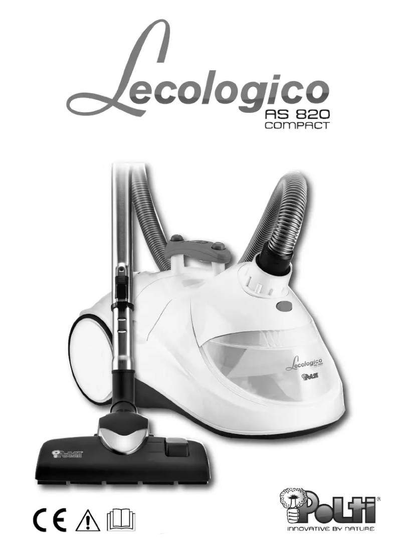 Page n°1 - Manuel utilisateur Polti Lecologico AS 820 Compact