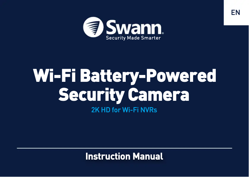 Page n°1 - Manuel utilisateur Swann AllSecure650 SWNVK-650KH4