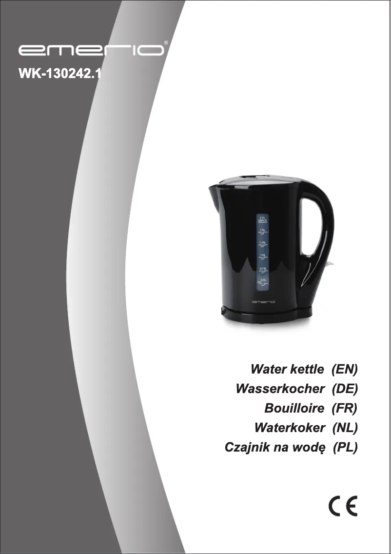 Page n°1 - Manuel utilisateur Emerio WK-130242.1
