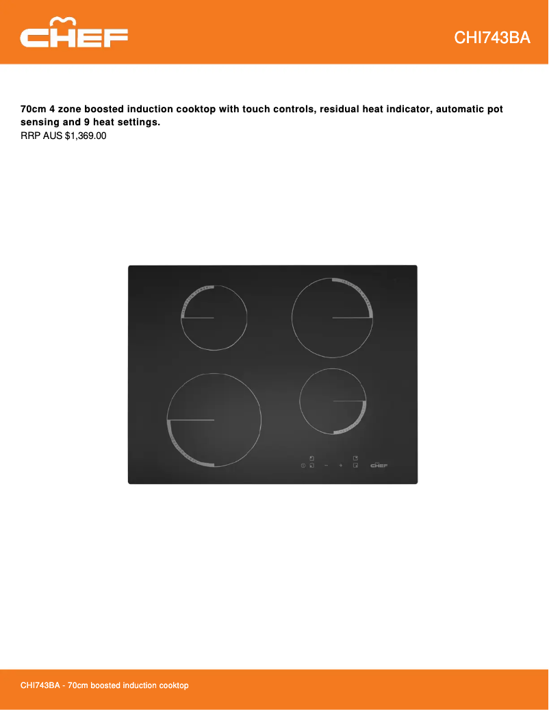 Image de la première page du manuel de l'appareil CHI743BA