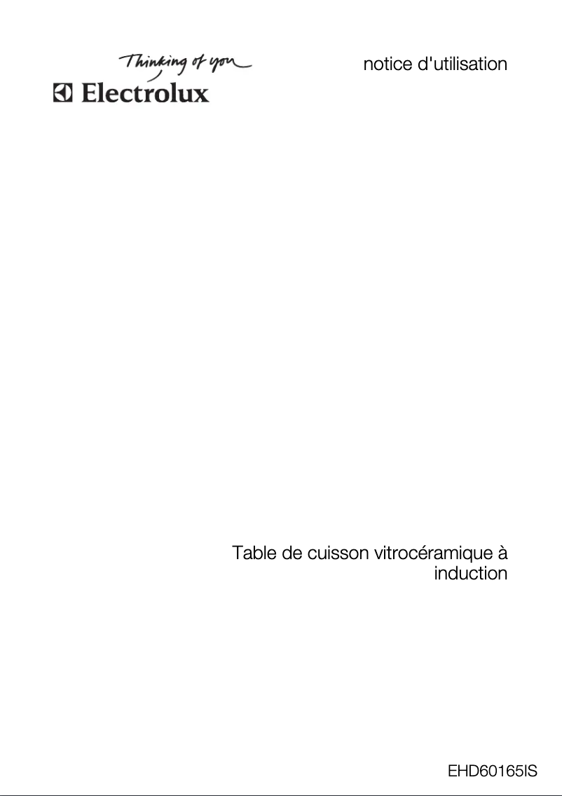 Page 1 de la notice Manuel utilisateur Electrolux EHD60165IS