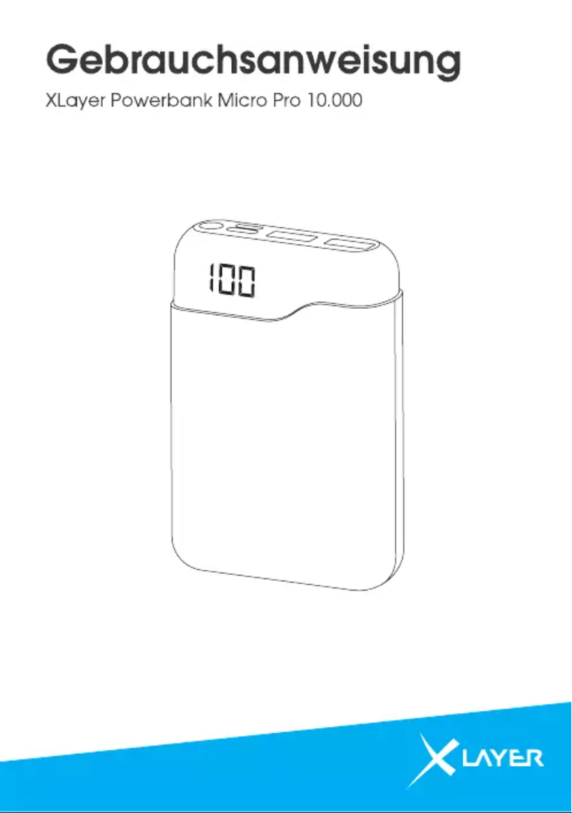 Image de la première page du manuel de l'appareil Powerbank Micro Pro 10.000