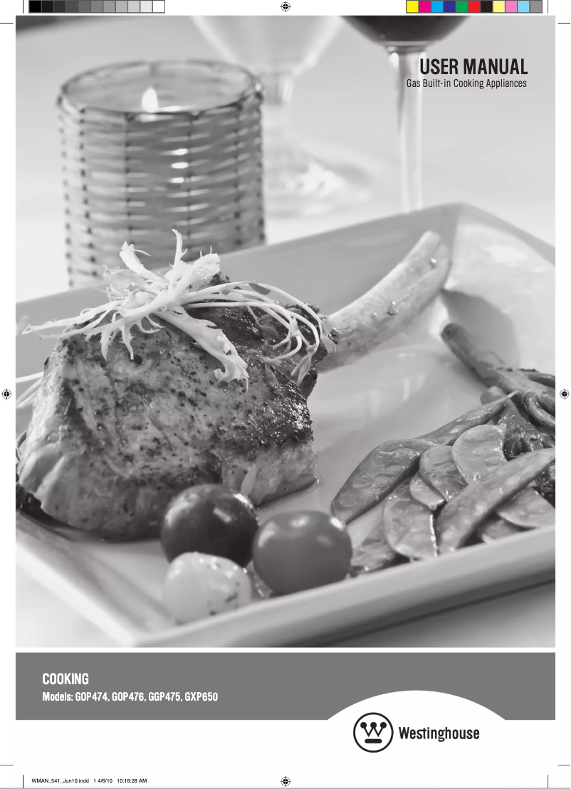 Image de la première page du manuel de l'appareil GXP650W