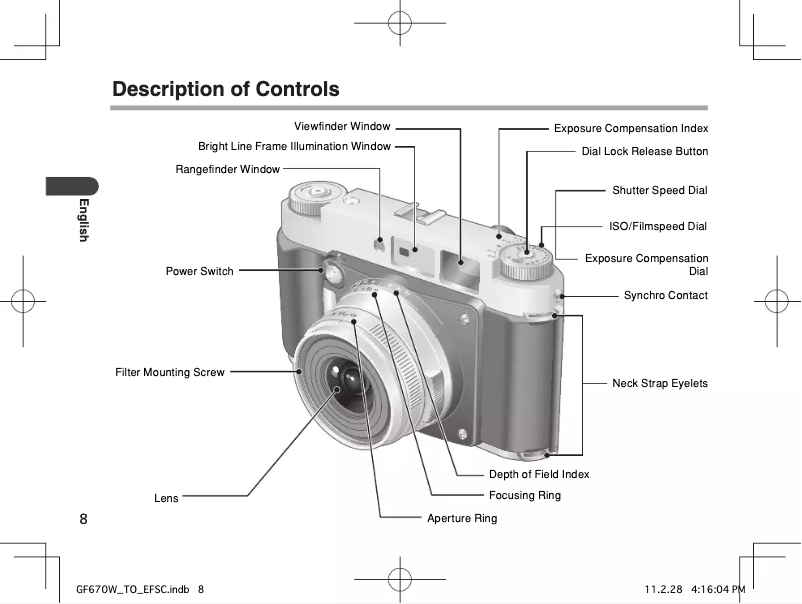 Image de la première page du manuel de l'appareil Bessa III W