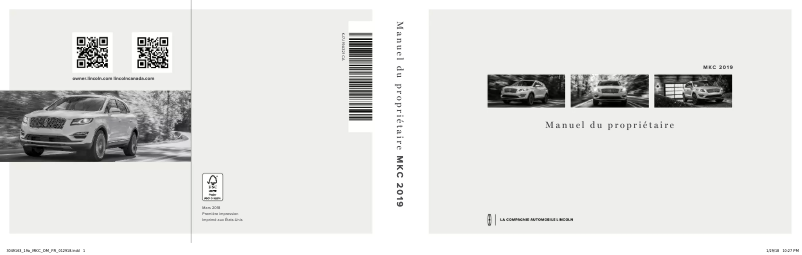 Image de la première page du manuel de l'appareil MKC (2019)