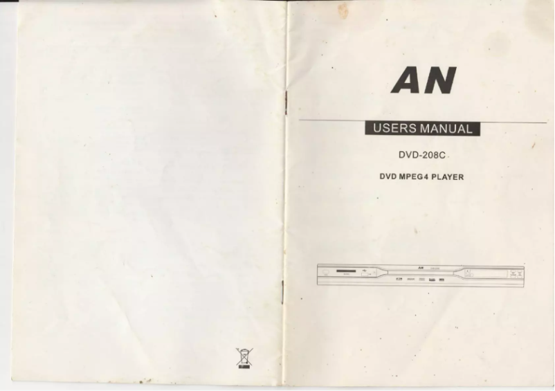 Image de la première page du manuel de l'appareil DVD-208C