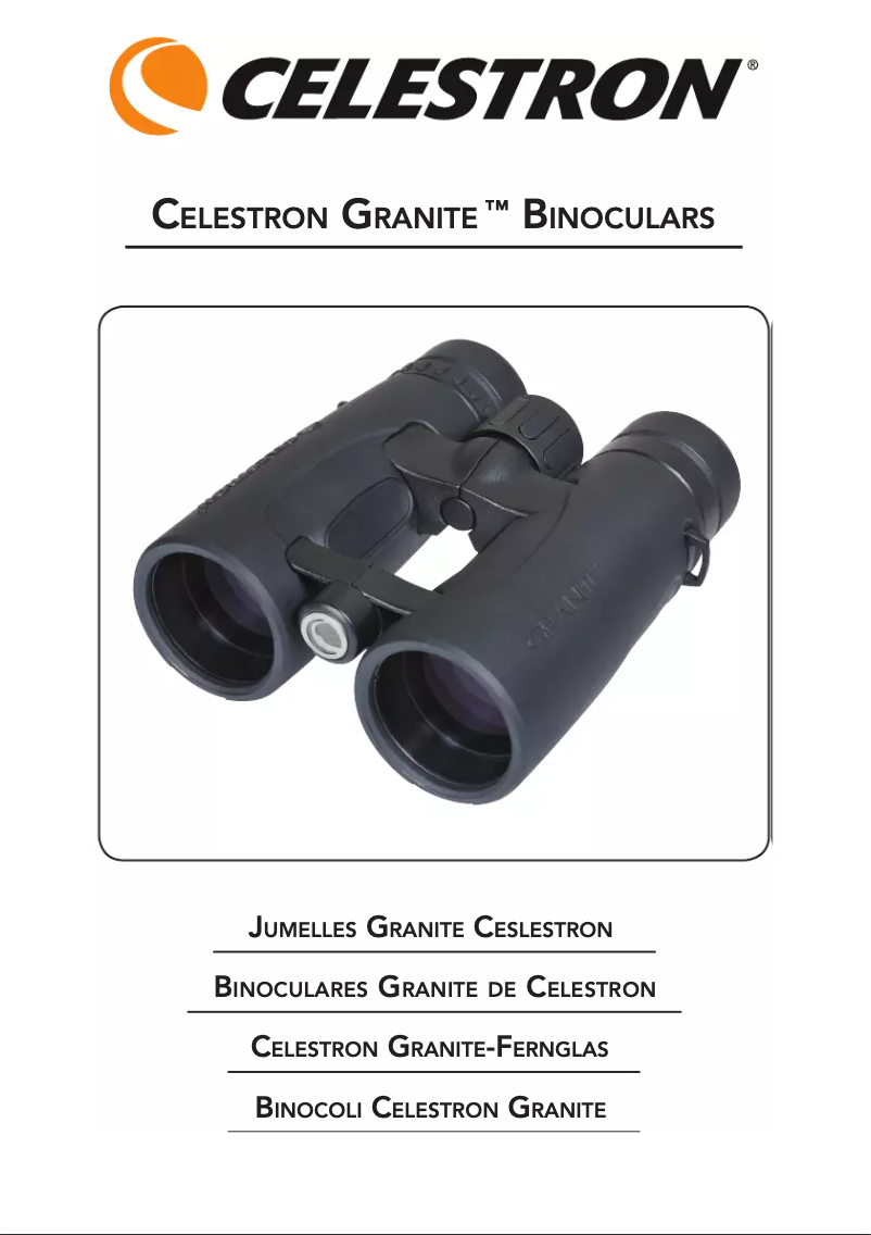 Page 1 de la notice Manuel utilisateur Celestron Granite