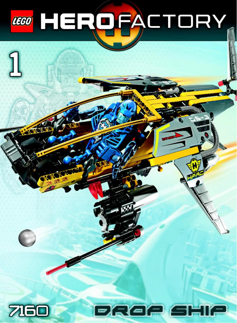 Page 1 de la notice Manuel utilisateur Lego Drop Ship