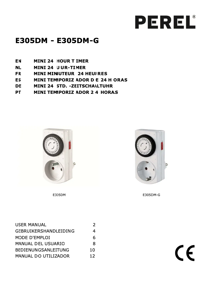 Image de la première page du manuel de l'appareil E305DM