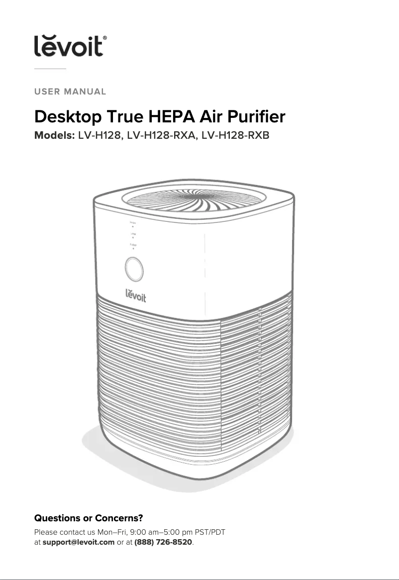 Image de la première page du manuel de l'appareil LV-H128