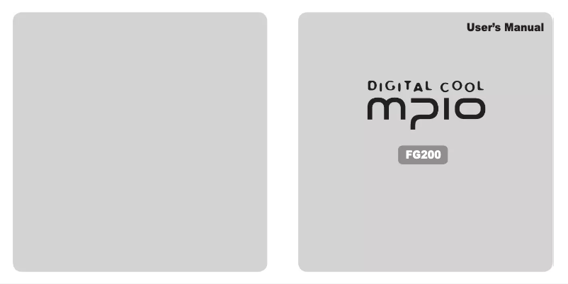 Página 1 del manual Manual de usuario Mpio FG200