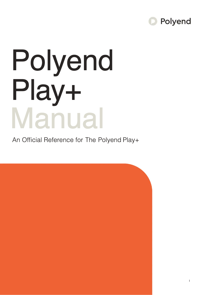 Page 1 de la notice Manuel utilisateur Polyend Play+