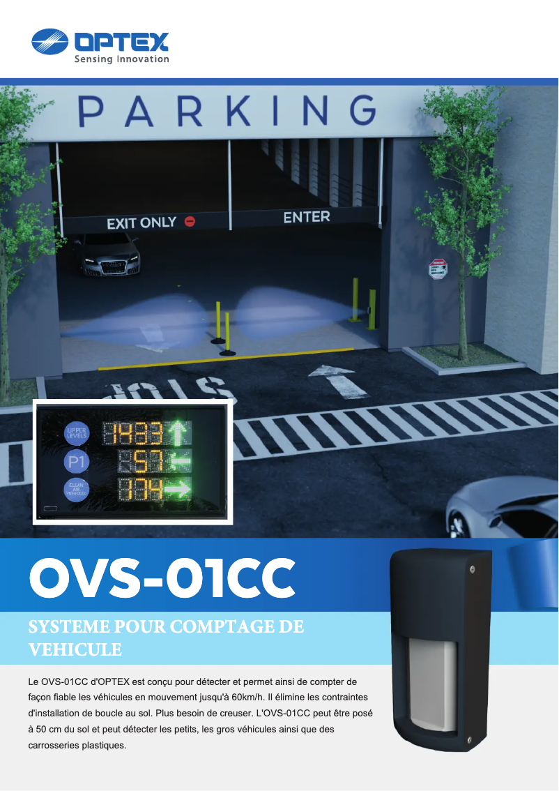 Page n°1 - Fiche technique Optex OVS-01CC