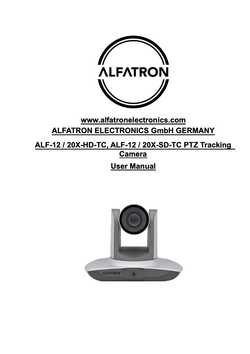 Image de la première page du manuel de l'appareil ALF-20X
